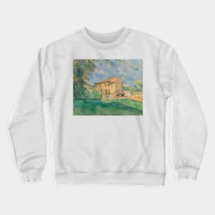 The Farm at the Jas de Bouffan by Paul Cezanne Crewneck Sweatshirt